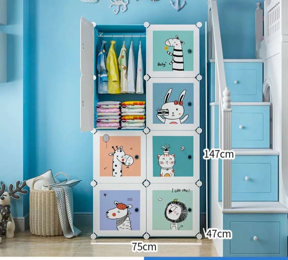 Kids Cartoon Design Storage Cabinet